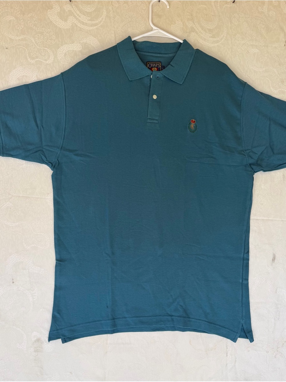 Vintage Chaps Ralph Lauren Teal Green Short-Sleeve Polo Shirt